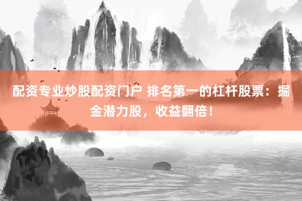 配资专业炒股配资门户 排名第一的杠杆股票：掘金潜力股，收益翻倍！
