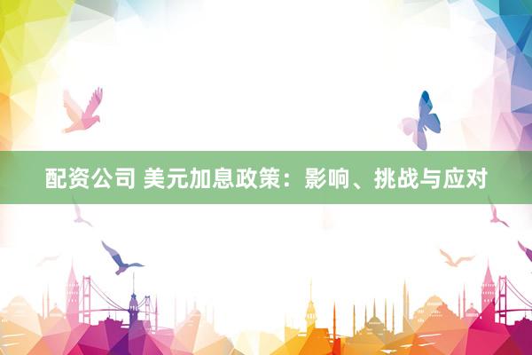 配资公司 美元加息政策：影响、挑战与应对