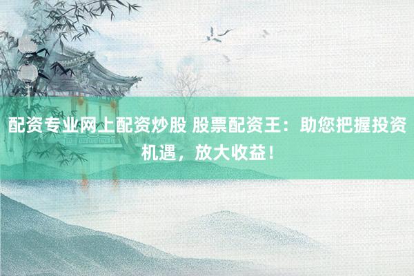 配资专业网上配资炒股 股票配资王：助您把握投资机遇，放大收益！