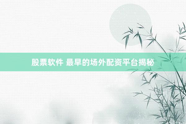 股票软件 最早的场外配资平台揭秘